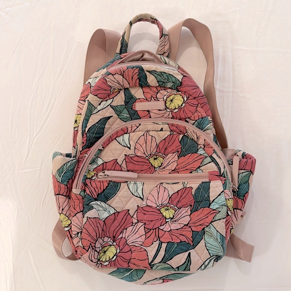 VERA BRADLEY Pink Floral Small Backpack